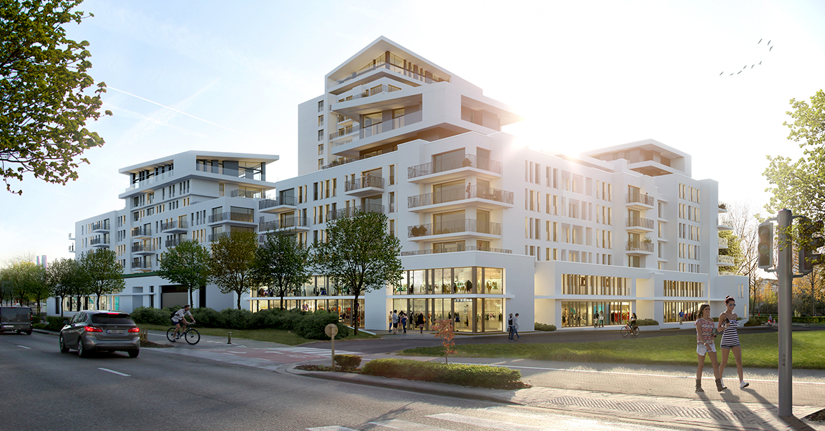 A cutting-edge residential project on Anderlecht's canal promenade